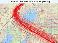 Location and dispersion of the traffic before changes in SID